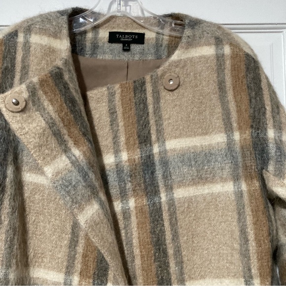 Talbots Plaid Swing Jacket, women’s 4 - Picture 2 of 13